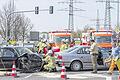 Die Befürchtung, dass die Fahrerin des total demolierten VW Lupo im Auto eingeklemmt ist, stellte sich als unbegründet heraus. Dennoch musste die Frau ins Krankenhaus Haßfurt eingeliefert werden.