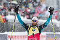 Überragend       -  Der Franzose Martin Fourcade holt in der Verfolgung in Ruhpolding seinen 57. Weltcupsieg. Foto: Matthias Balk