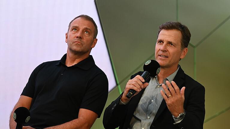 Hansi Flick und Oliver Bierhoff       -  Das DFB-Duo Oliver Bierhoff (r) und Hansi Flick gibt es nicht mehr.