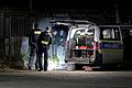 Detonation an Zaun von Polizeigebäude in Berlin       -  Die Polizei ermittelt.