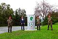 Oberstleutnant Ralf Stachowiak, Bürgermeister Kleinhenz, Brigadegeneral Andreas Henne und Oberstleutnant Rainer Hoch. Foto: Bundeswehr Wildflecken       -  Oberstleutnant Ralf Stachowiak, Bürgermeister Kleinhenz, Brigadegeneral Andreas Henne und Oberstleutnant Rainer Hoch. Foto: Bundeswehr Wildflecken