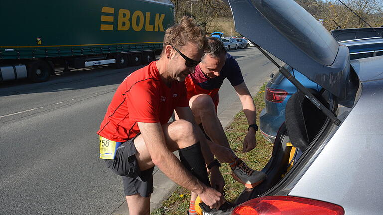 Bilderstrecke vom Saaletal-Marathon in Ramsthal       -  Auf und neben den Strecken war allerhand geboten beim Lauf-Event des SV Ramsthal.
