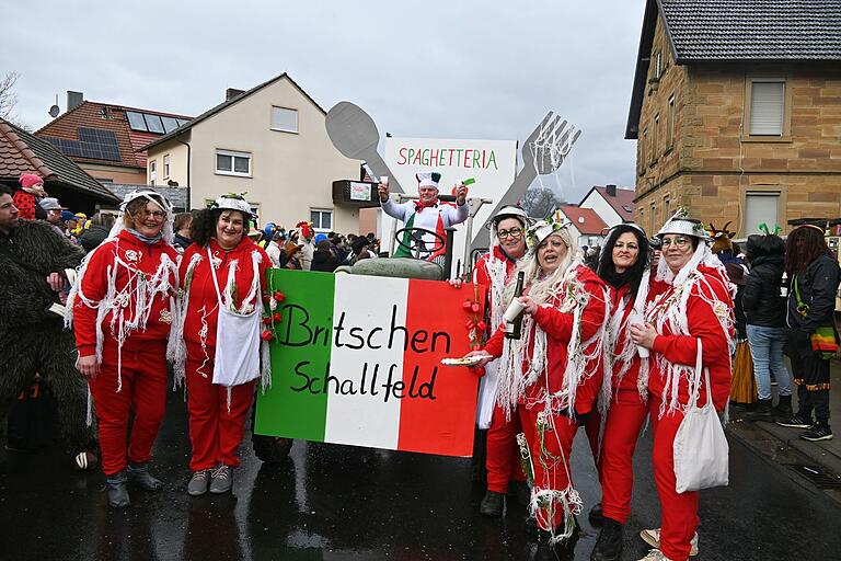 Italienische Küche aus der Spaghetteria.