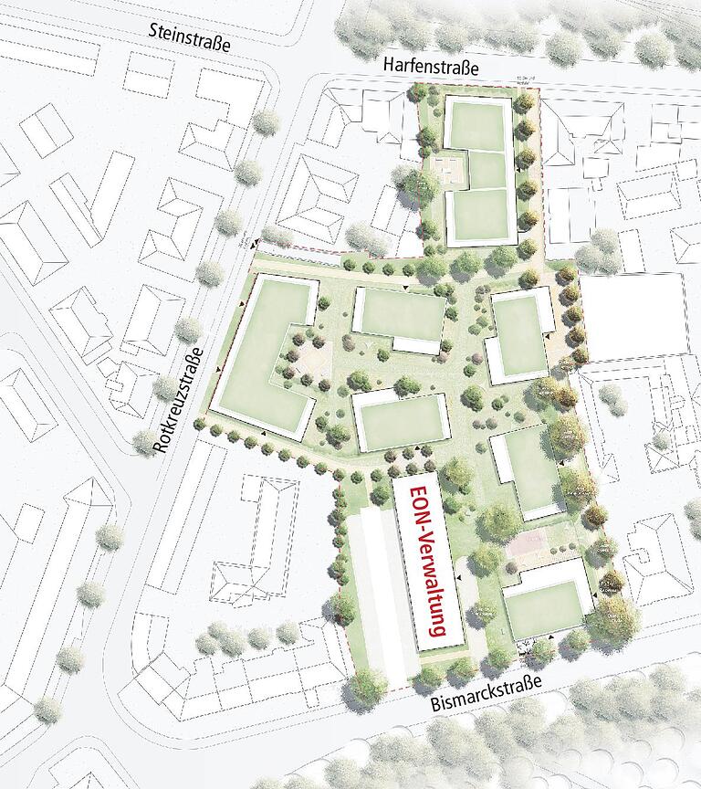Das neue Wohngebiet in der äußeren Pleich, das der Investor Ten Brinke Group plant. Das neue Wohngebiet in der äußeren Pleich, das der Investor Ten Brinke Group plant.