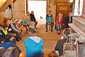 An Bürgermeister Gerd Jäger konnten die Kinder ihre Fragen stellen. Interessanter Ort für diesen Nachmittag war die historische Gaboldsmühle in Großeibstadt.