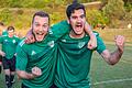 Jubel nach dem Schlusspfiff: Der SV Hofheim ist zurück in der Kreisliga.