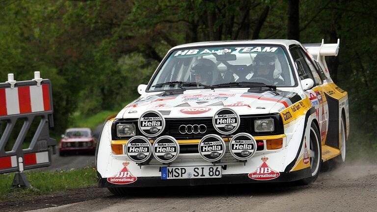 Dieser Audi Sport-Quattro ging bei der zehnten Auflage der „Rallye Fränkisches Weinland“ des AMSC Hammelburg im vergangenen Jahr an den Start. - Dieser Audi Sport-Quattro ging bei der zehnten Auflage der „Rallye Fränkisches Weinland“ des AMSC Hammelburg im vergangenen Jahr an den Start. Dieser Audi Sport-Quattro ging bei der zehnten Auflage der „Rallye Fränkisches Weinland“ des AMSC Hammelburg im vergangenen Jahr an den Start. - Dieser Audi Sport-Quattro ging bei der zehnten Auflage der „Rallye Fränkisches Weinland“ des AMSC Hammelburg im vergangenen Jahr an den Start.