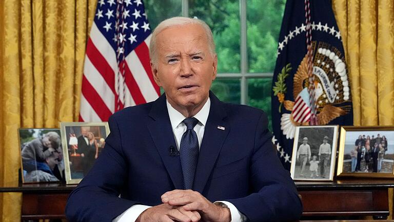 Wahlkampf in den USA - Biden Rede an Nation       -  Biden im Oval Office