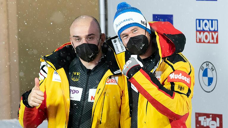 Anschieber Christian Rasp (links) und Pilot Johannes Lochner beim Weltcup Innsbruck am vergangenen Wochenende.