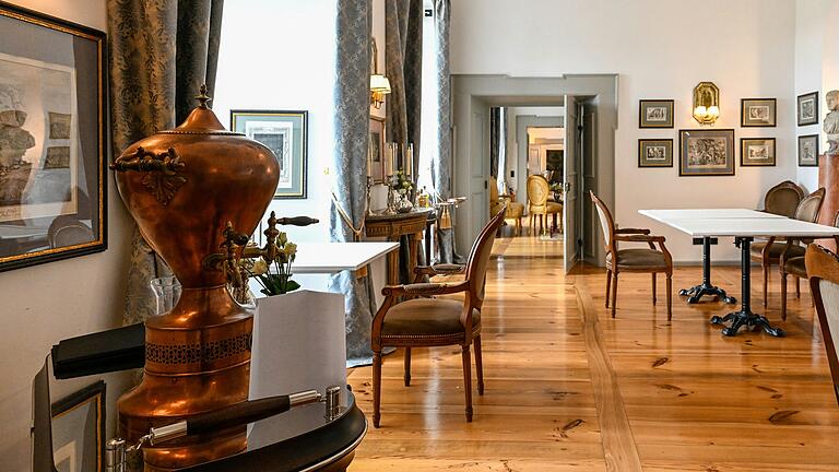 Das Sternerestaurant ist im Schloss Frankenberg integriert. Das Sternerestaurant ist im Schloss Frankenberg integriert.