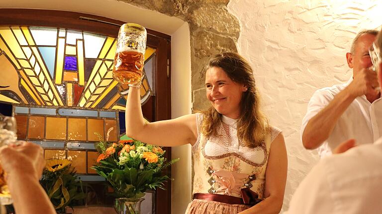Landrätin Sabine Sitter war zum ersten Mal bei der Bierprobe.