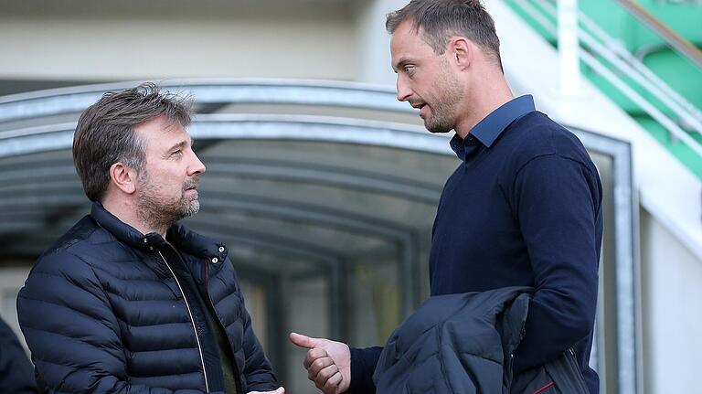 Was ist machbar beim FC 05 Schweinfurt? Sportleiter Björn Schlicke (rechts) lotet mit Präsident Markus Wolf immer wieder die Grenzen aus.