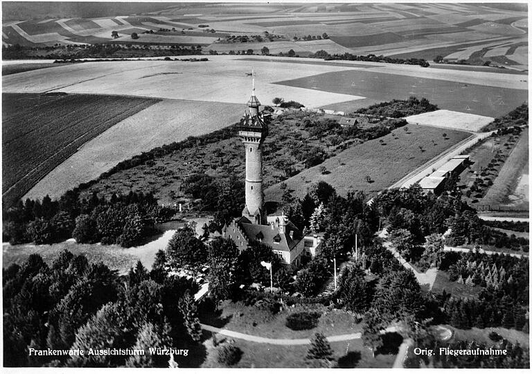 Eine vom Flugzeug aus aufgenommene Ansicht aus dem Jahr 1926.