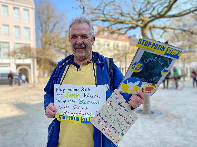 Elmar Rachle (64) aus Schweinfurt ist Großvater dreier Enkelkinder. Für ihn ist Klimaschutz gleichbedeutend mit Frieden in Europa und der Welt.