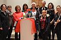 Ein ökumenisches Team mit den Musikerinnen Ilka Friedel (von rechts) und Andrea Oehme und Pfarrerin Gerhild Ehrmann ließ die slowenische Gottesdienstordnung zum Weltgebetstag in der Christuskirche lebendig werden.