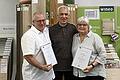 Das Foto zeigt (von links): Wolfgang Friedel, Burkhard Heimbach (Inhaber), Brigitte Heimbach.