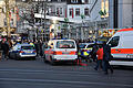 Heidelberg       -  Einsatzfahrzeuge der Polizei und des Rettungsdienstes in Heidelberg. Foto: R. Priebe