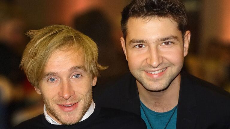 TV-Star Samuel Koch und Produzent René Haßfurther.