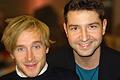 TV-Star Samuel Koch und Produzent René Haßfurther.