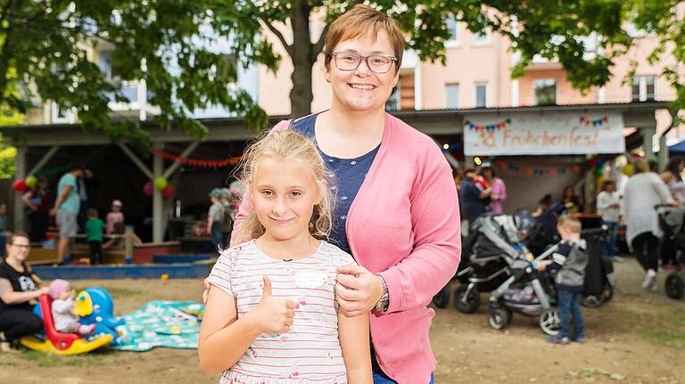 Claudia Haas war mit ihrer Tochter Emilia ebenfalls beim Frühchenfest. Claudia Haas war mit ihrer Tochter Emilia ebenfalls beim Frühchenfest.