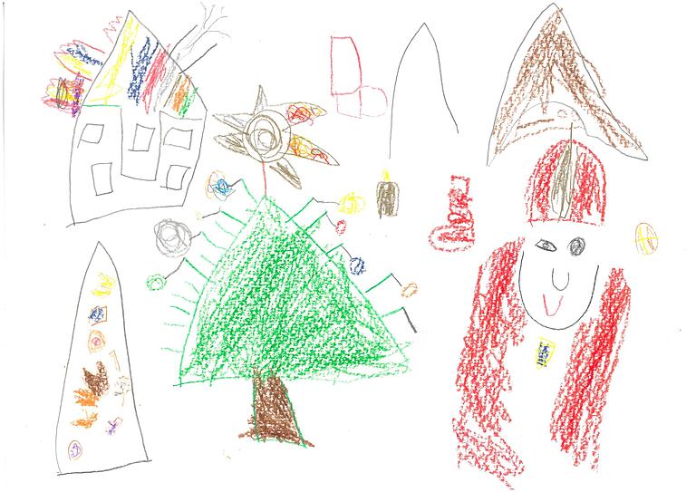 Bald kommt der Nikolaus ins Haus. Das zeigt das Bild des vierjährigen Yuji Uchiyama aus Würzburg. Bald kommt der Nikolaus ins Haus. Das zeigt das Bild des vierjährigen Yuji Uchiyama aus Würzburg.