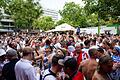 Euro 2024: Vor dem Finale Spanien - England       -  Englische Fans feiern vor dem EM-Finale in Berlin.