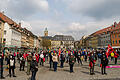 Schweinfurt ist nach wie vor eine Stadt in der gewerkschaftliches Engagement einen hohen Stellenwert hat, wie dieses Archivbild von der Kundgebung unter Pandemiebedingungen vom 1. Mai 2021 zeigt.