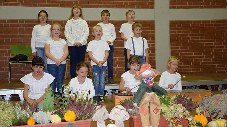 Zu den jüngsten Teilnehmern am Liederabend des Gesangvereins Wiesenfeld in der Waldsassenhalle zählte der Kinderchor &quot;Happy Kids&quot; unter der Leitung von Silvia Schäfer.