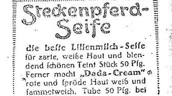 Fundstücke im Gemündener Anzeiger: Neben Werbeanzeigen standen immer wieder Todesanzeigen für die Gefallenen des Ersten Weltkriegs. Repro: Hist. Verein Gemünden