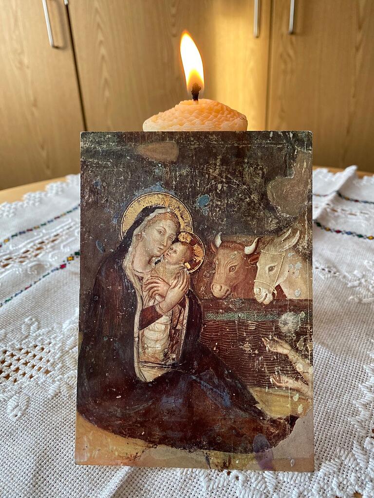 'Es ist noch die gleiche Karte, die ich vor 53 Jahren in Rom hatte': Pater Anselm Grün zu seinem schönsten Weihnachtserlebnis. 'Es ist noch die gleiche Karte, die ich vor 53 Jahren in Rom hatte': Pater Anselm Grün zu seinem schönsten Weihnachtserlebnis.