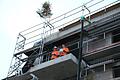 Simon Beck und Thomas Eger von der Firma Schick verlasen die Richtspruch. Thomas Malz       -  Simon Beck und Thomas Eger von der Firma Schick verlasen die Richtspruch. Thomas Malz