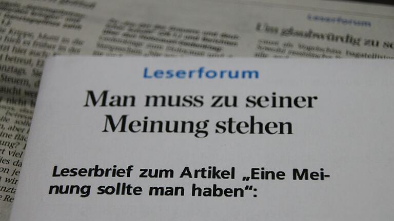 Die Redaktion hat ein Schreiben erreicht.