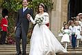 BRITAIN-ROYALS-WEDDING-EUGENIE-CEREMONY       -  Die zweite royale Hochzeit des Jahres in England: Am Freitagmittag gaben sich Prinzessin Eugenie Victoria Helena von York und Jack Brooksbank auf Schloss Windsor das Ja-Wort.