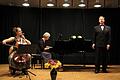 Als &bdquo;Trio Piacello Vocale&ldquo; präsentierten Elisabeth Müller (Violoncello), Jutta Müller-Vornehm (Klavier) und Andreas Lettowsky (Gesang) Lieder der Romantik im Schüttbau in Rügheim.