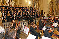 Beim Festkonzert im Steigerwalddom erbrachten der große Projektchor und das Orchester eine tolle Leistung.