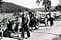 Der Holztransport zu früheren Zeiten war beschwerlich. Unter anderem deswegen hofften Betriebe im Steigerwald auf den Bau einer Bahnstrecke.