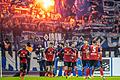 Hertha BSC - Hamburger SV       -  Die HSV-Profis feiern den Sieg in Berlin.