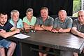 Mitglieder der Theatergruppe Thundorf und eine echte Clique, wie sie selbst sagen: Marius und Alfons Braun, Gudrun und Peter Göbel, Hilmar Kehl und Ansgar Gessner (von links).