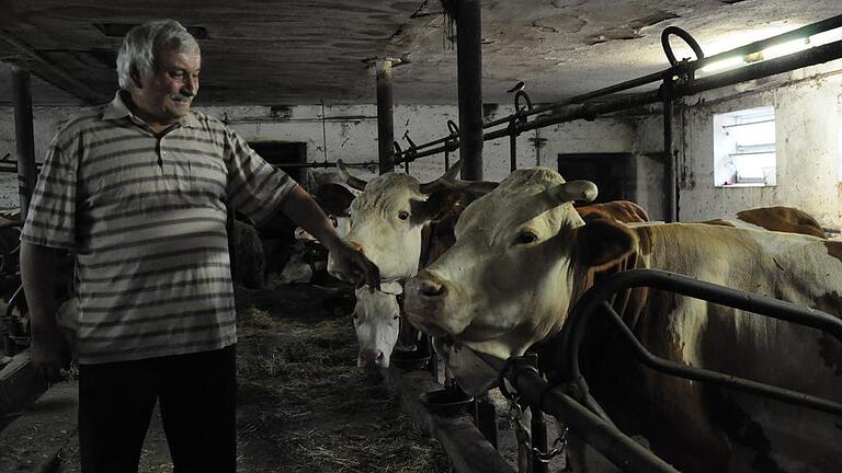 Liebt seine Tiere: Hermann Schmidt (Römmelsdorf).
