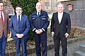 Erster Landesbeamter Florian Busch (von links) und Landrat Christoph Schauder wurden vom Polizeipräsidenten des Präsidiums Heilbronn, Frank Spitzmüller, sowie dessen Vizepräsidenten Thomas Schöllhammer über die Sicherheitslage im Main-Tauber-Kreis informiert.