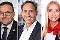 Stehen für Fragen rund ums Bauen zur Verfügung: Matthias Herdeg (von links) von der BayWa AG, Marcus Vogel vom Immobilienverband IVD und Magdalena Unger von der Sparkasse Mainfranken.
