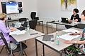 Bei der Auftaktveranstaltung zum Kommunalen Pflegekonferenz: Sozialdezernentin Elisabeth Krug (rechts), Nicole Schwarz, Leiterin Amt für Pflege und Versorgung (links), sowie Mitarbeiterin Isabell Hellinger.