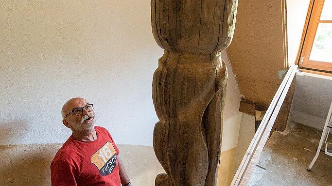 Ein Blickfang im Treppenhaus.