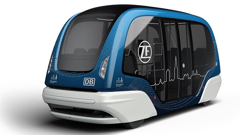 Ein autonom fahrendes Shuttle für die Stadt Kitzingen lässt die Stadtverwaltung seit Monaten auf Realisierungsmöglichkeiten prüfen. Dieser fahrerlose Bus stammt von der Firma ZF. Ein autonom fahrendes Shuttle für die Stadt Kitzingen lässt die Stadtverwaltung seit Monaten auf Realisierungsmöglichkeiten prüfen. Dieser fahrerlose Bus stammt von der Firma ZF.
