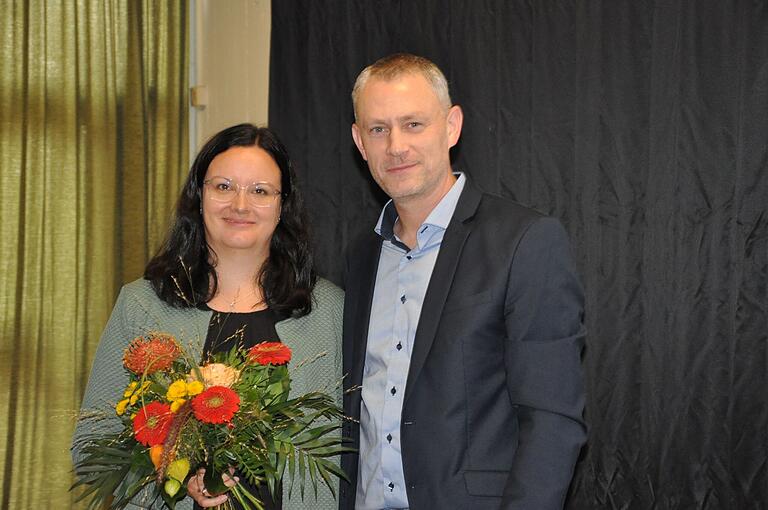 Konrektor Florian Mantel bedankte sich bei Initiatorin Juliane Klopf.