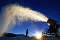 Schneeproblem: Dem deutschen Alpenverein zufolge sind Schneekanonen kein dauerhafter Schneegarant für bayerische Skigebiete.