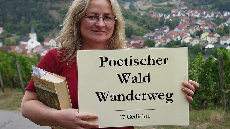 Charlotte Wahler, Initiatorin des poetischen Waldwanderweges in Ramsthal.