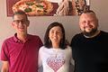 Das neue Führungsteam des Restaurants La Cucina in der Innenstadt von Bad Neustadt (von links): Massimo Di Meo, Arianna D'Agostino und Francesco Gallo.