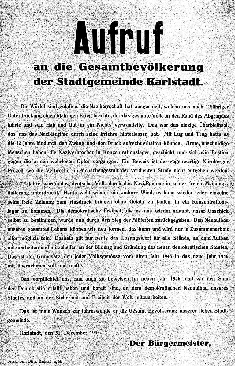 Aufruf zum Jahreswechsel. Aufruf zum Jahreswechsel.