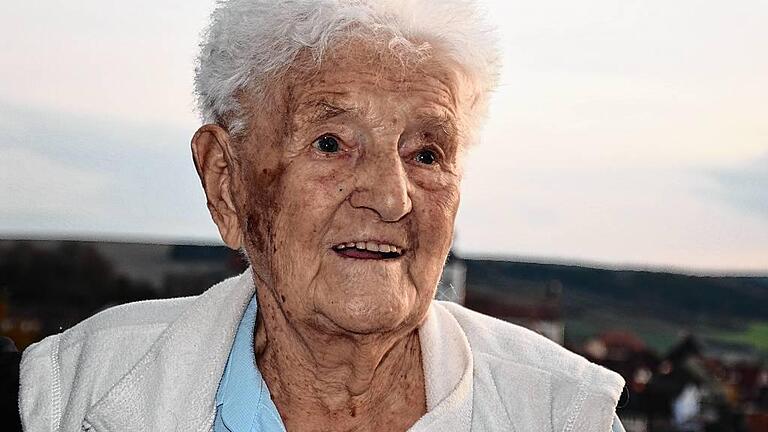 Frieda Helbig ist mit 102 Jahren die älteste Einwohnerin von Arnstein. Foto: Jana Keul
